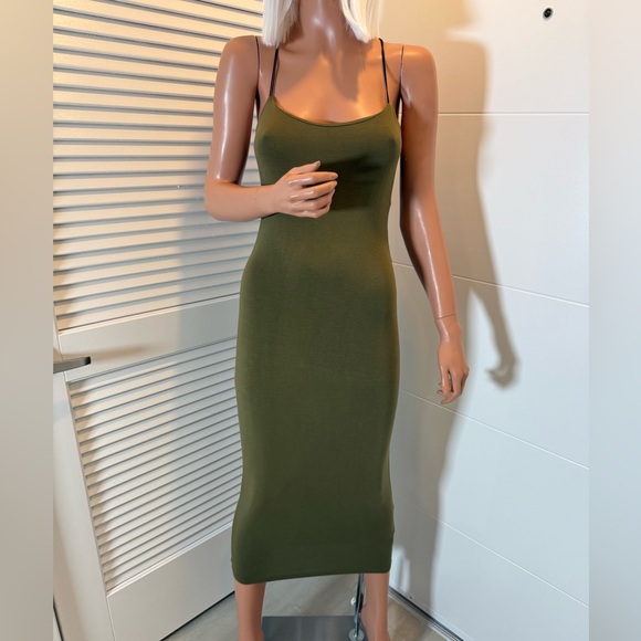 T by Alexander Wang Dresses & Skirts - Alexander Wang T olive green T modal strapped cami small